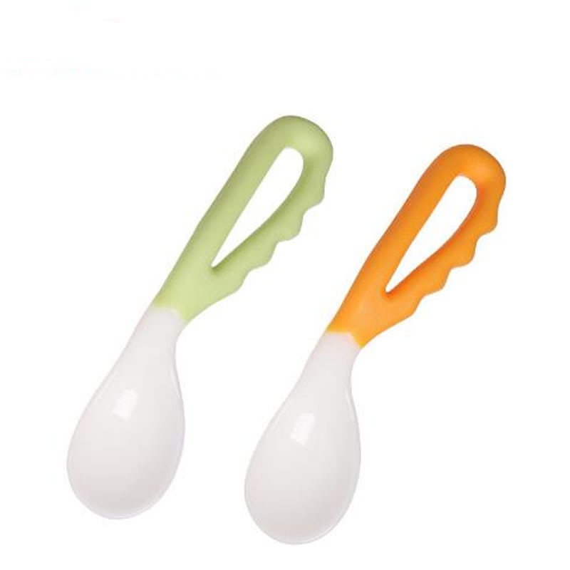 Baby Self Feeding Spoon Easy Grip Handle