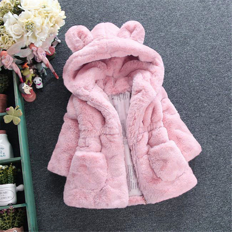 Baby Girl Fur Coat Winter Wear