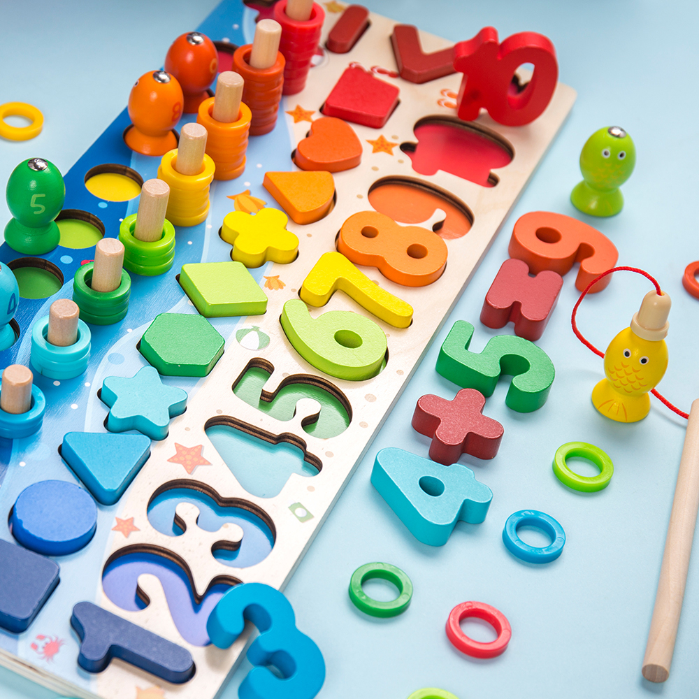 Wooden Shape Sorter Educational Toy