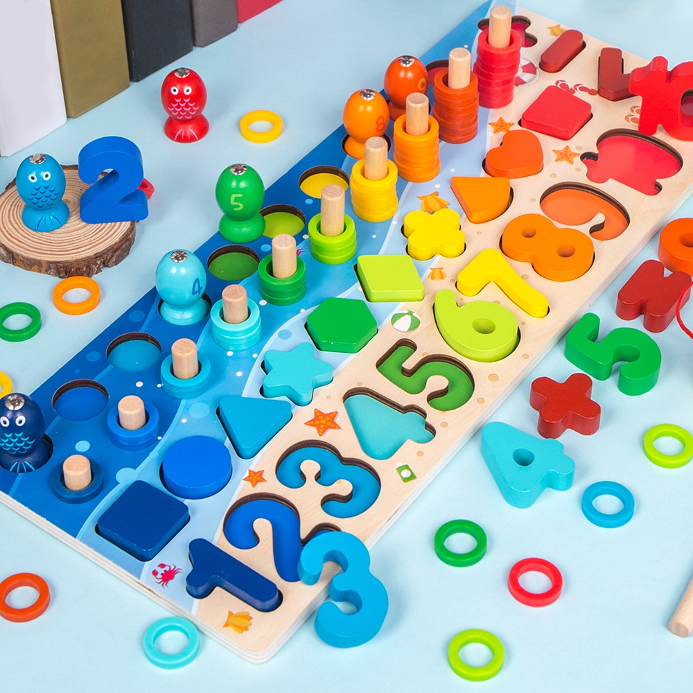 Wooden Shape Sorter Educational Toy