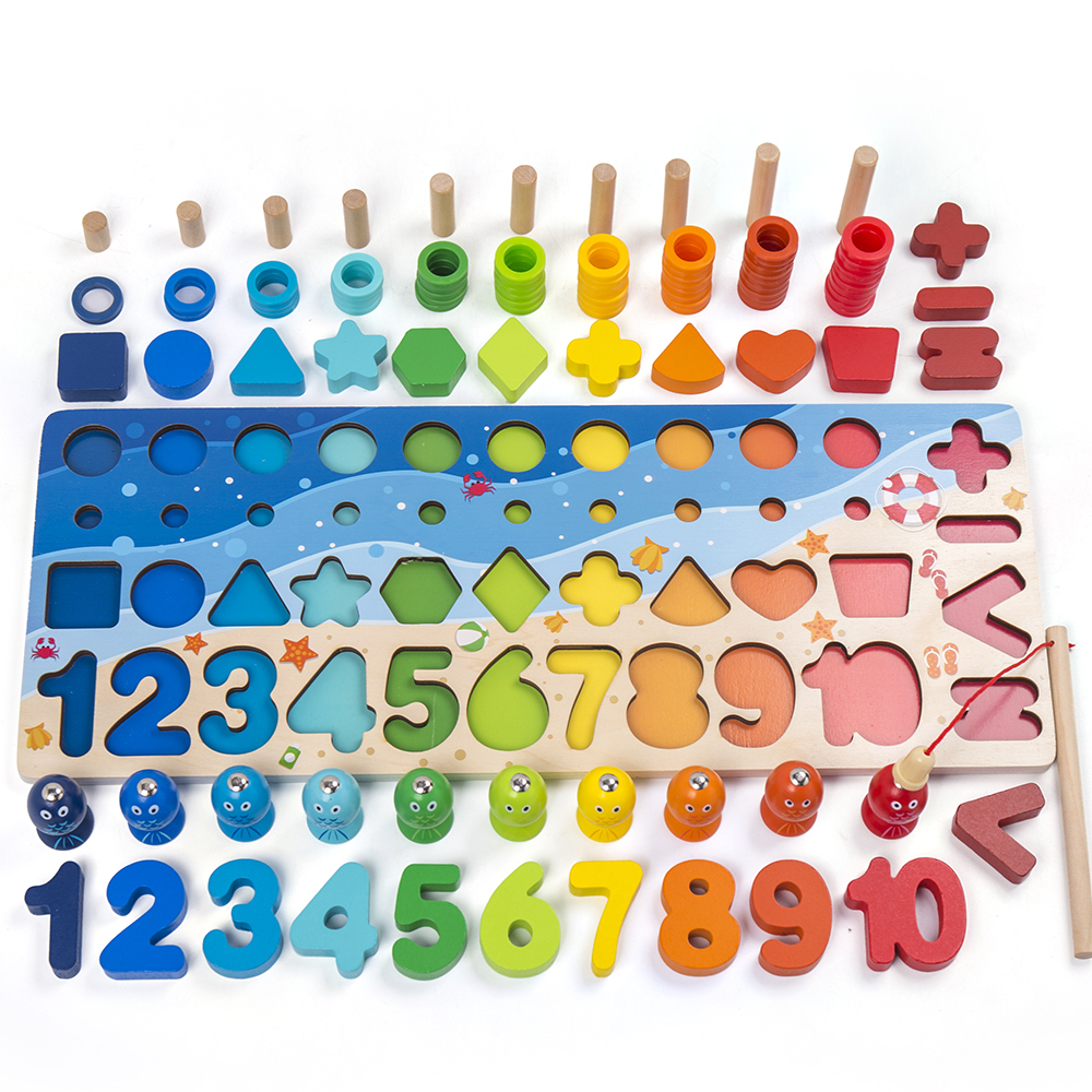 Wooden Shape Sorter Educational Toy