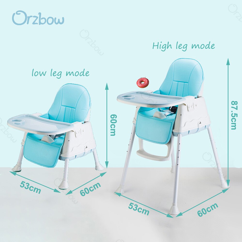 Folding High Chair Adjustable Kids Seat