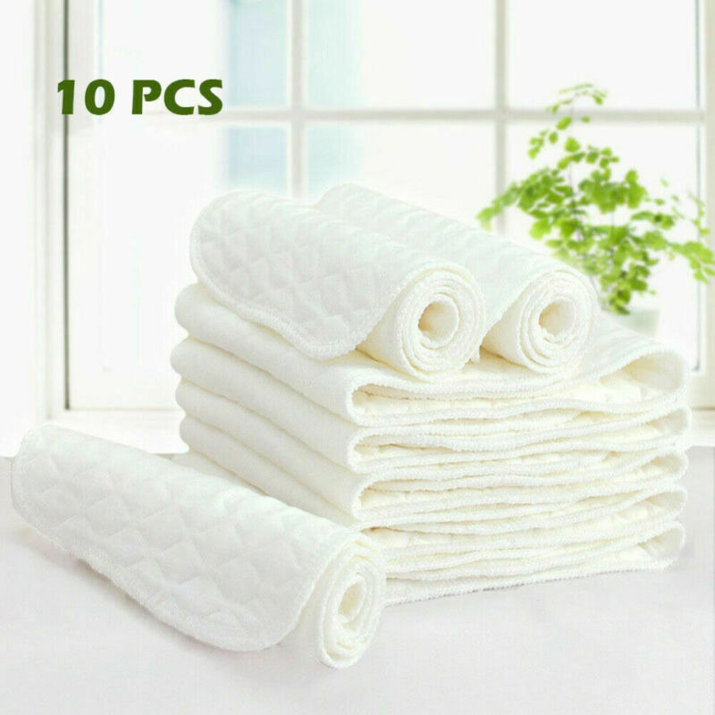 Cloth Diaper Inserts 10PCS Washable Pads