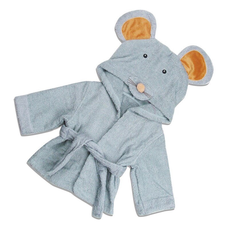 Baby Bathrobe Animal Design with Hood