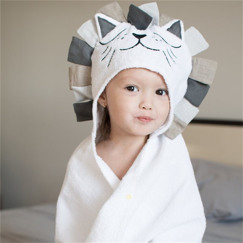 Hooded Towel For Kids Cotton Fabric