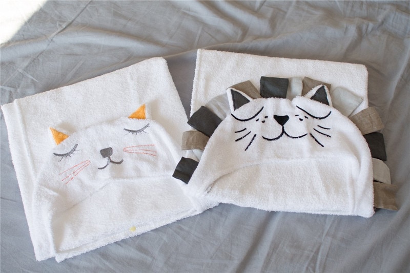 Hooded Towel For Kids Cotton Fabric