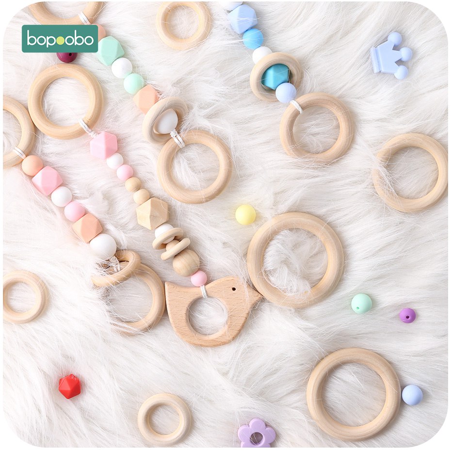 Wooden Teething Ring DIY Teether (20pcs)