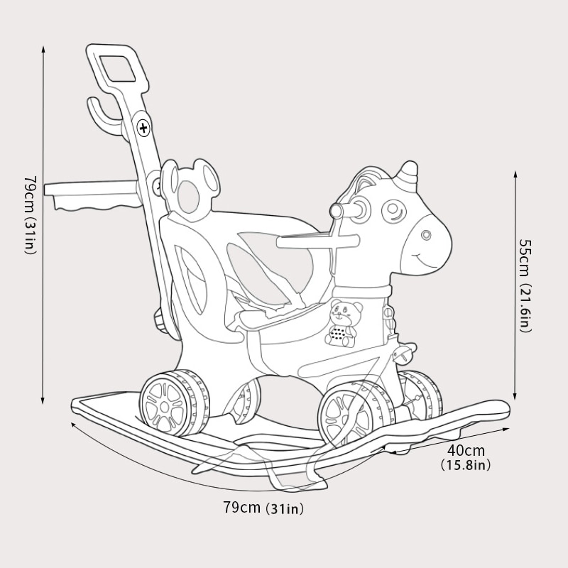 Ride On Horse Toy for Kids