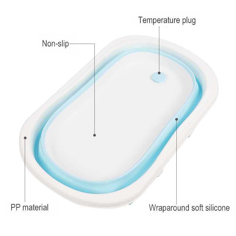 Newborn Baby Bath Tub Foldable Container