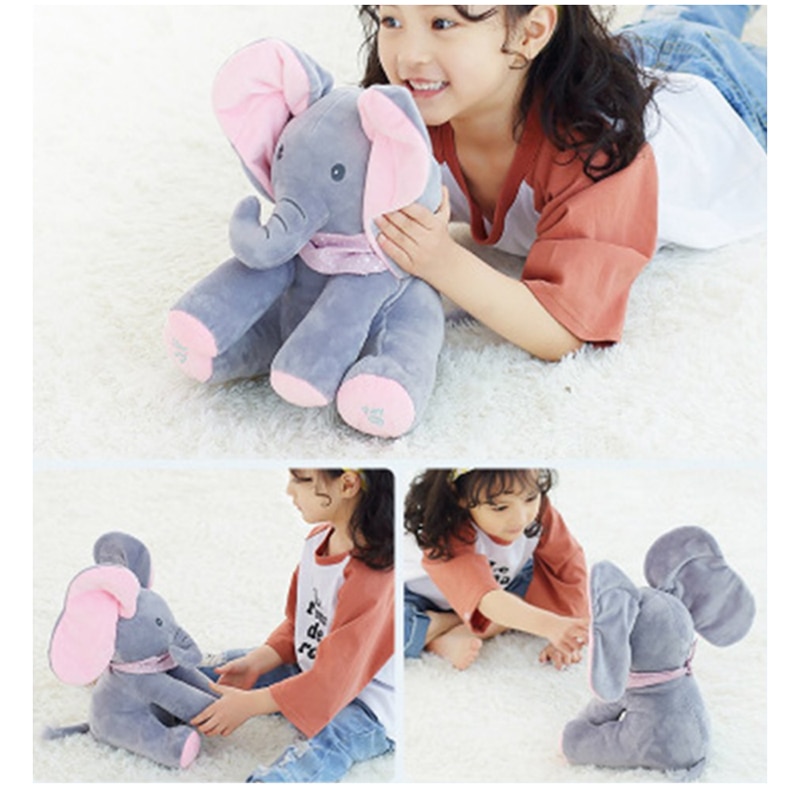 Peek A Boo Elephant Musical Plush