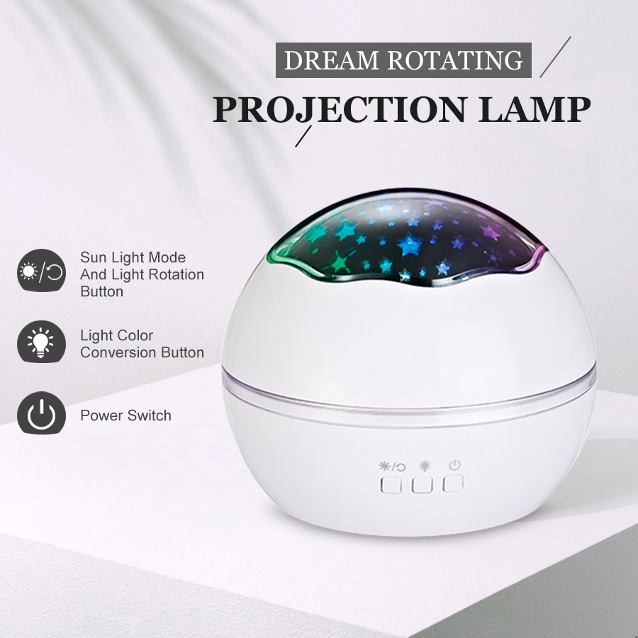 Baby Night Light Projector LED Lamp