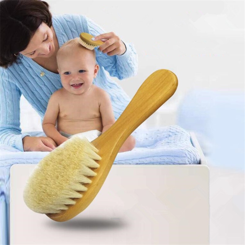 Baby Hair Brush Wooden Comb