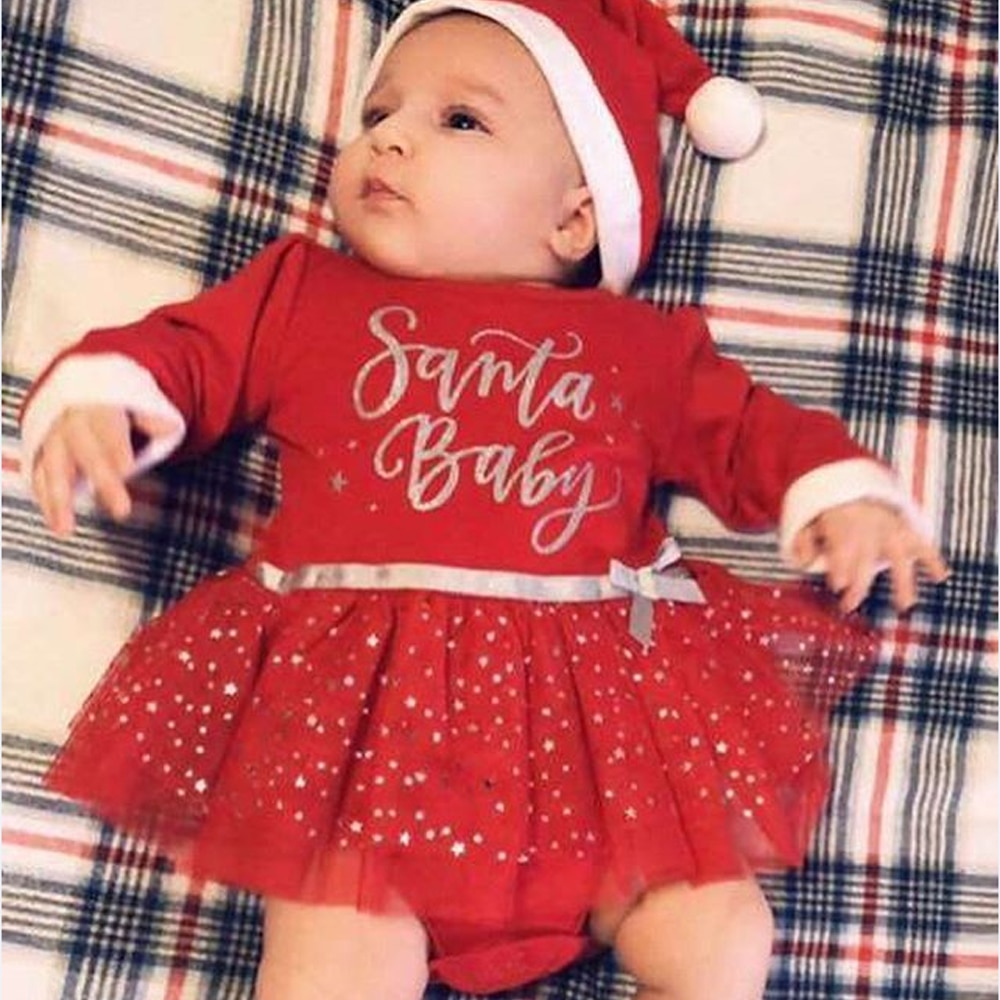 Baby Girl Christmas Outfit Tutu Dress