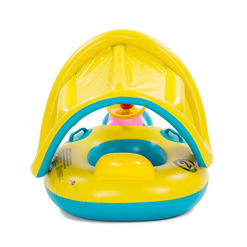 Baby Boat Inflatable Floater with Sunshade