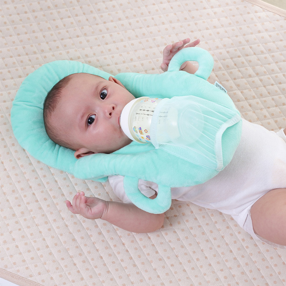 Baby Feeding Pillow with Bottle Holder