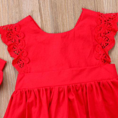 Romper Dress Toddler’s Red Outfit