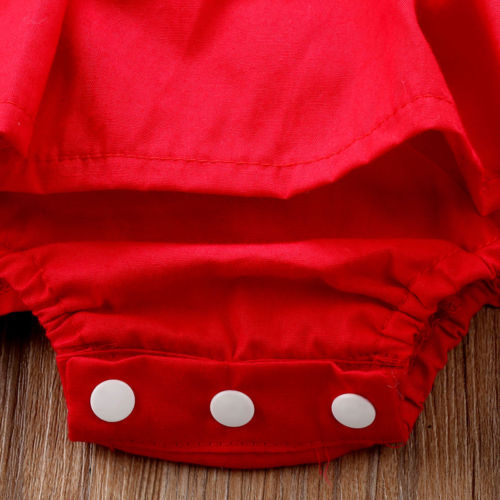 Romper Dress Toddler’s Red Outfit