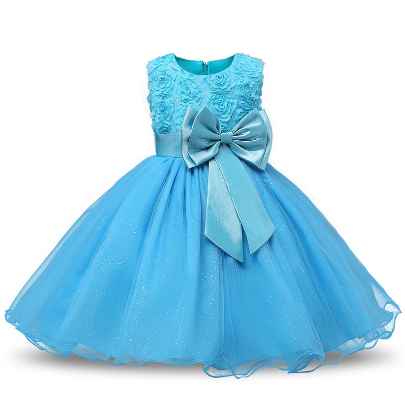 Lace Flower Girl Dresses Bow Detail