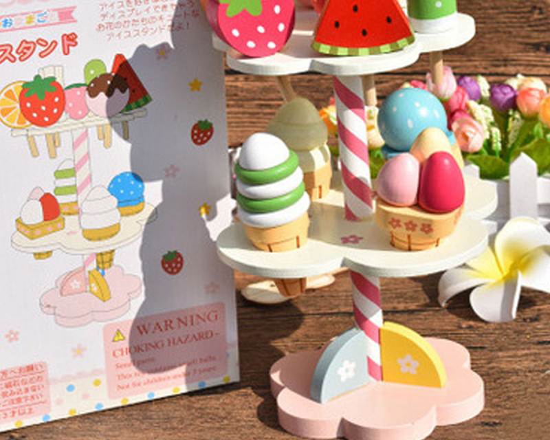 Wooden Toys for Kids Ice Cream