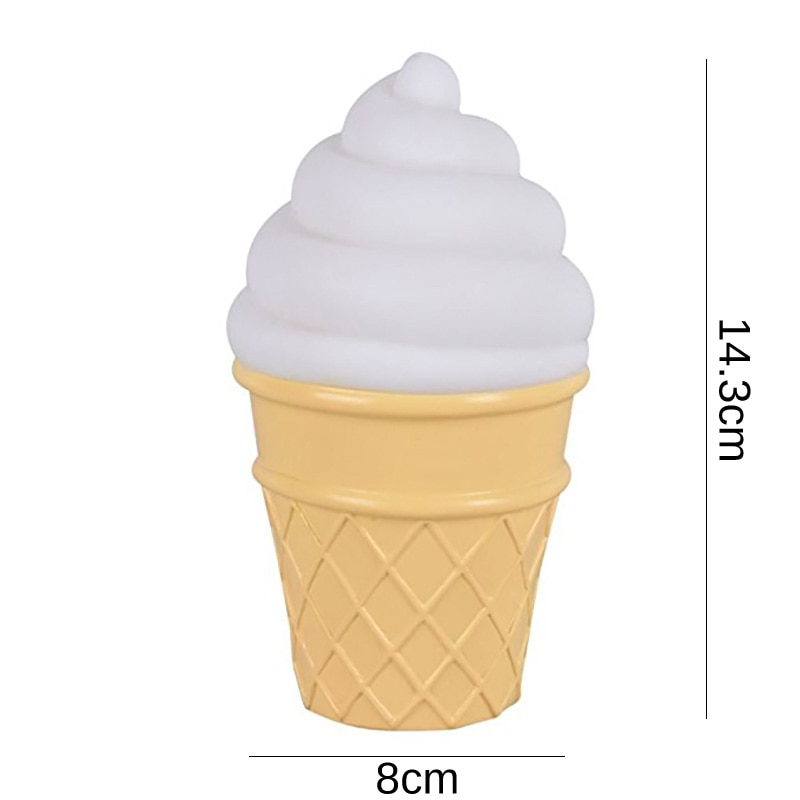 Decorative Lights Silicone Ice Cream Toy