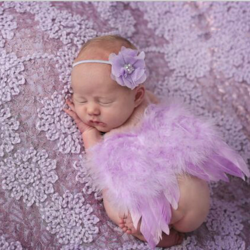 Newborn Photography Props Wings & Headband