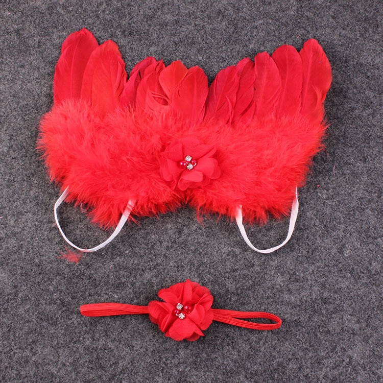 Newborn Photography Props Wings & Headband