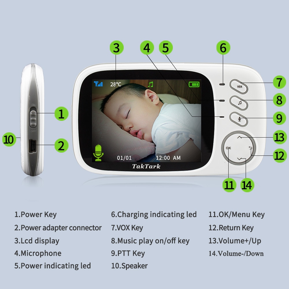 Video Monitor Baby Wireless Camera