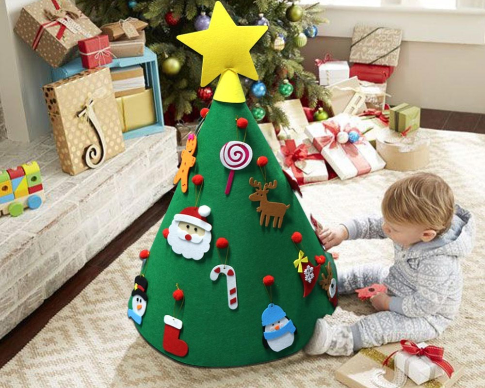 Felt Christmas Tree Kids DIY Toy Decor