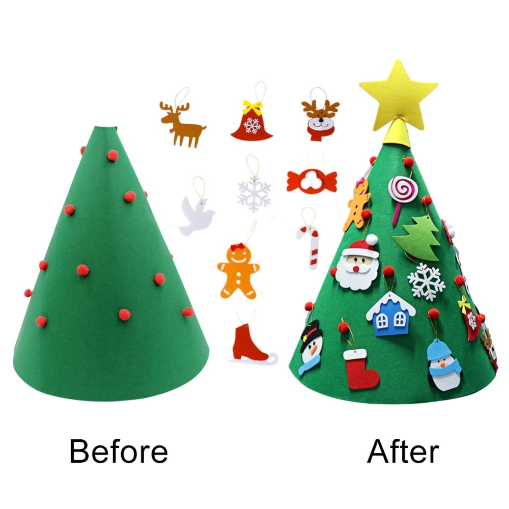 Felt Christmas Tree Kids DIY Toy Decor