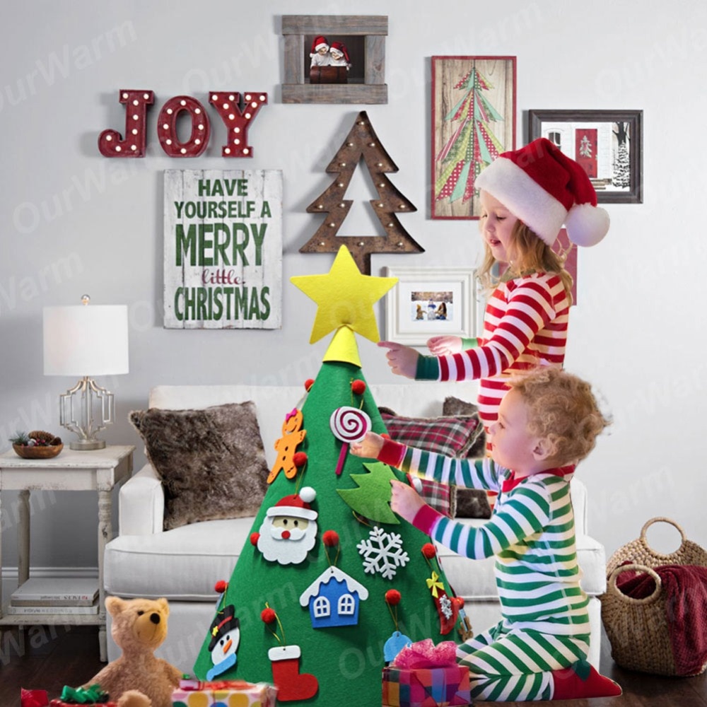 Felt Christmas Tree Kids DIY Toy Decor