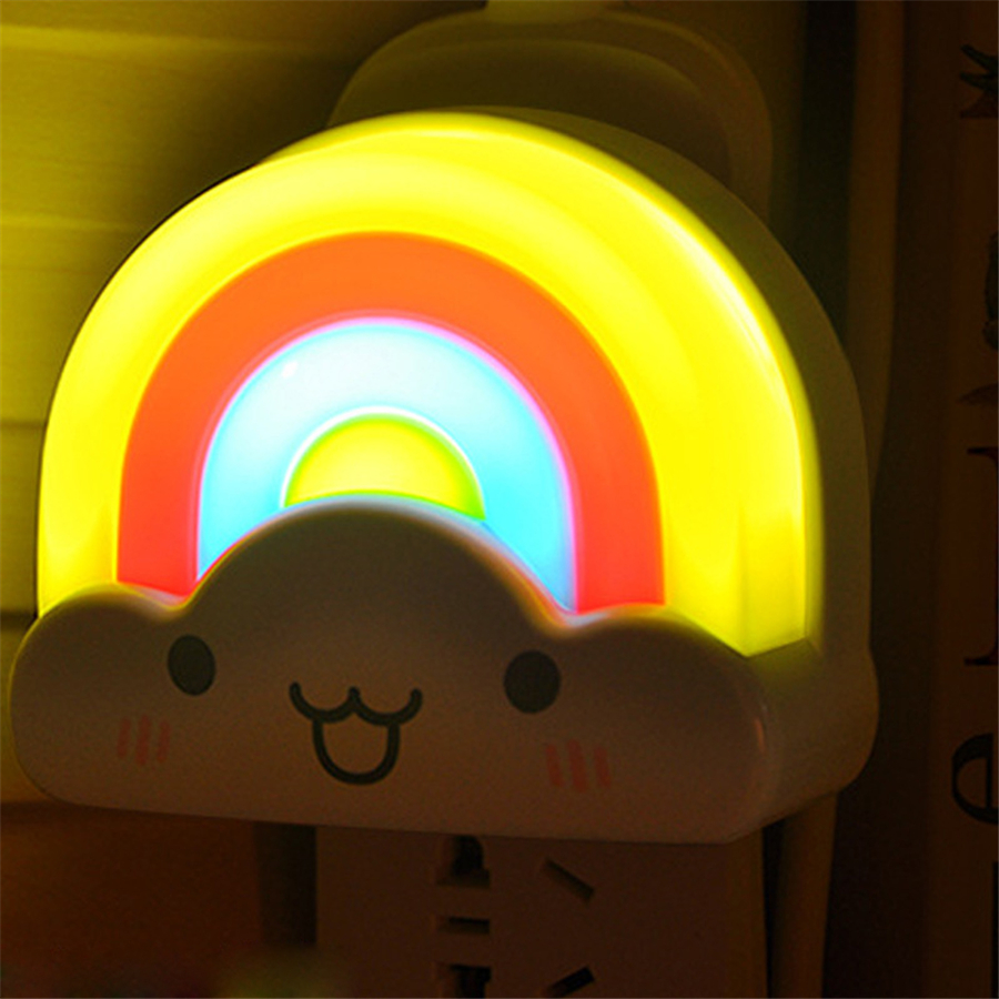 Rainbow Baby Night Light Sound Sensor