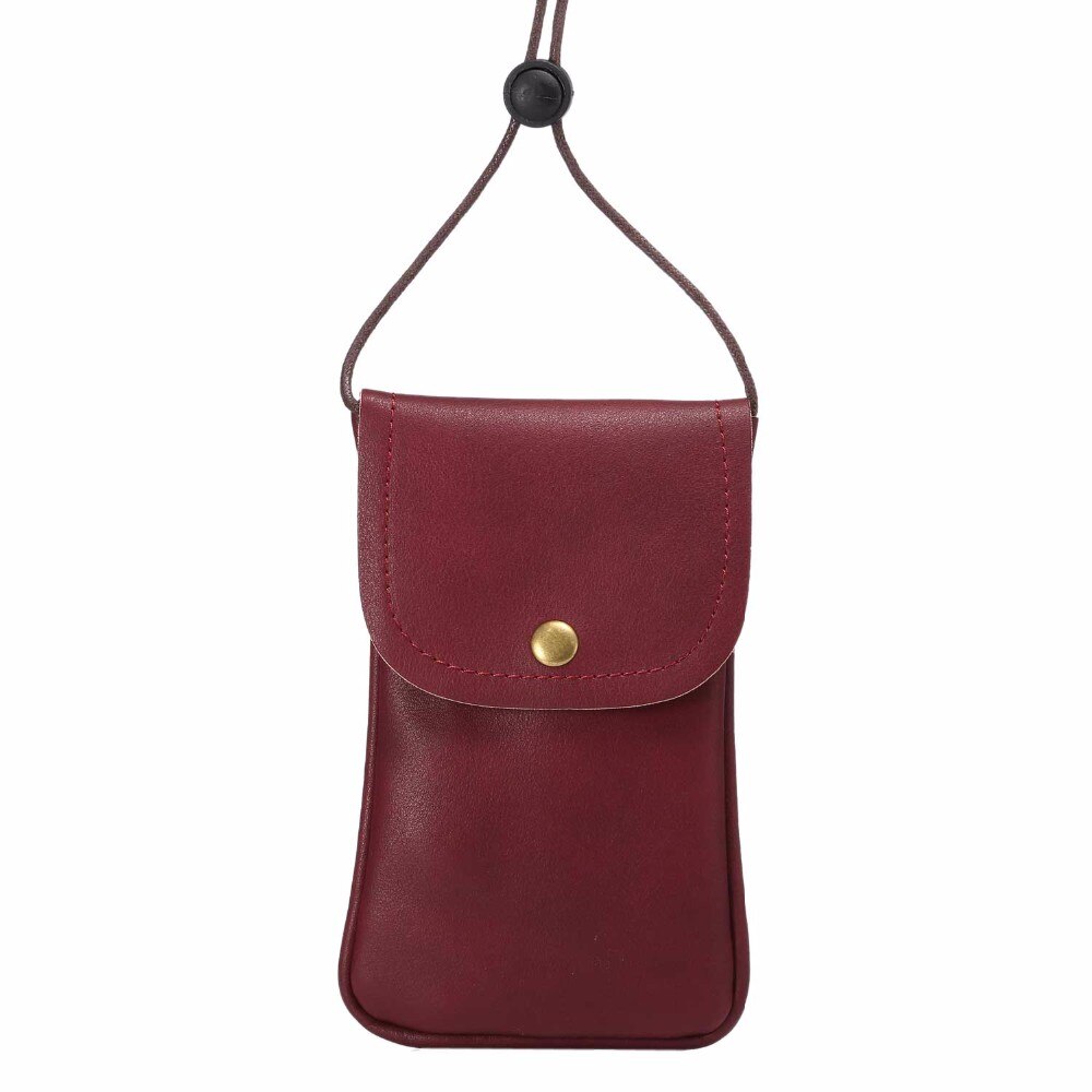 Leather Phone Pouch Shoulder Bag