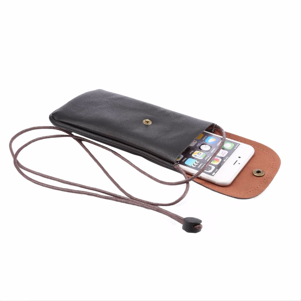 Leather Phone Pouch Shoulder Bag