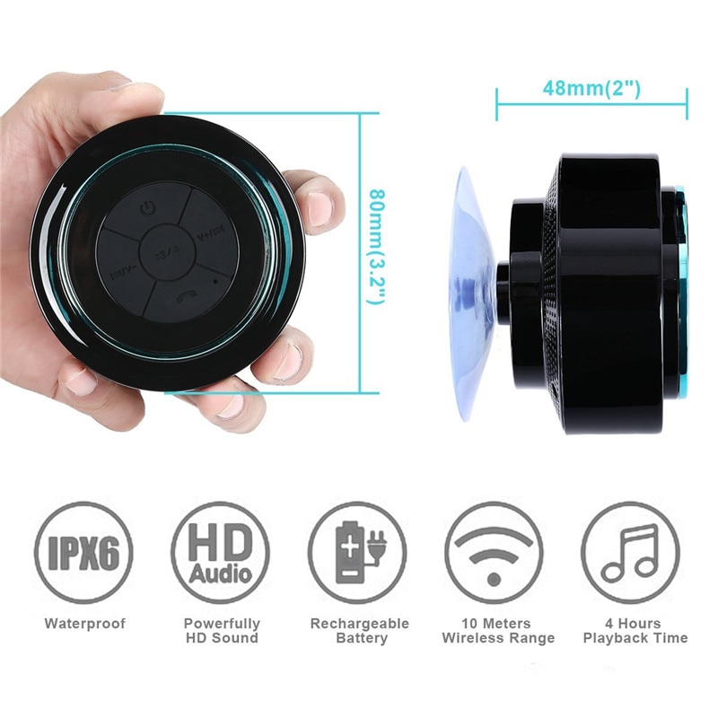 Waterproof Bluetooth Shower Speaker