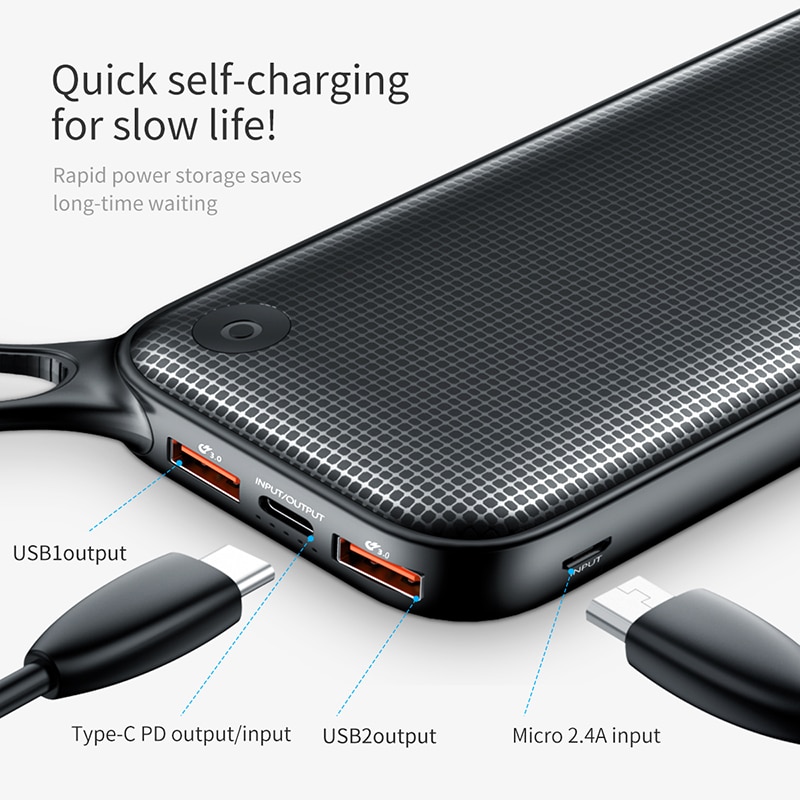 Portable Power Bank Fast Charging 20000mAh