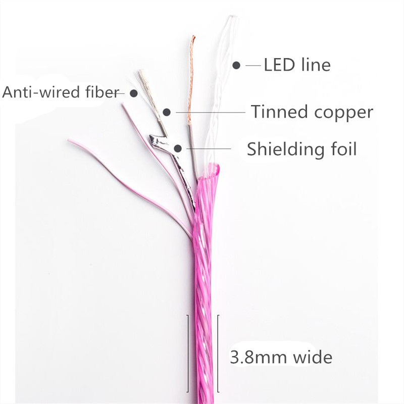 1M Phone USB Charger Luminous Cable