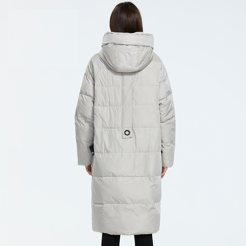 Long Down Jacket With Hood