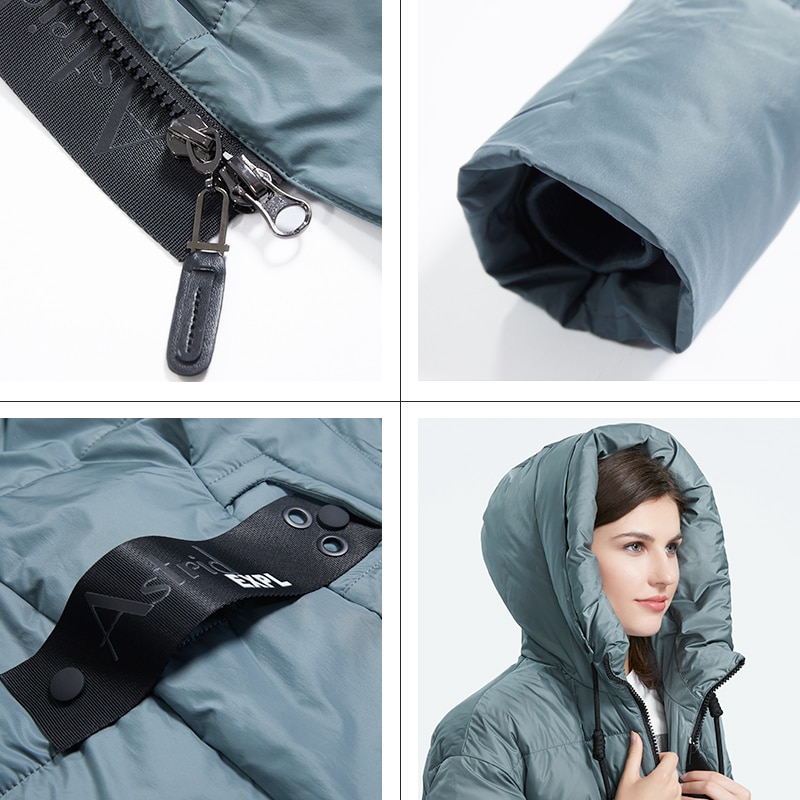 Long Down Jacket With Hood