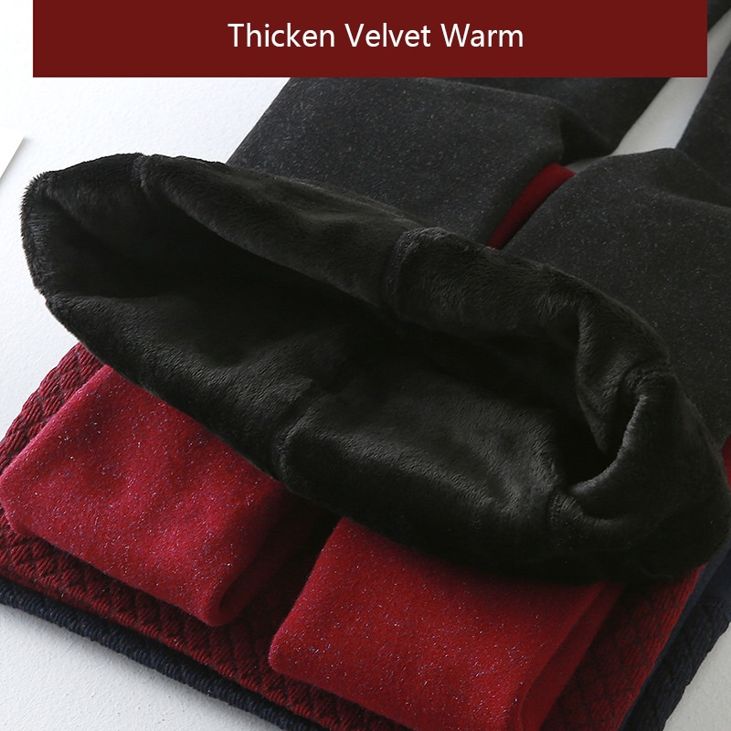 Velvet Leggings Warm Winter Pants