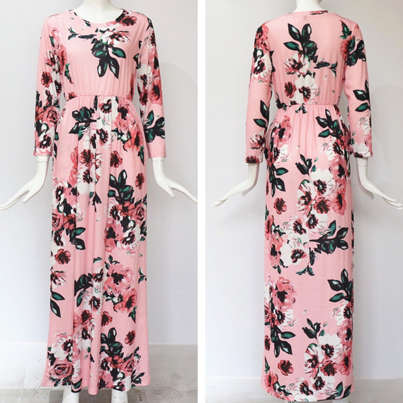 Floral Print Dress Maxi Style