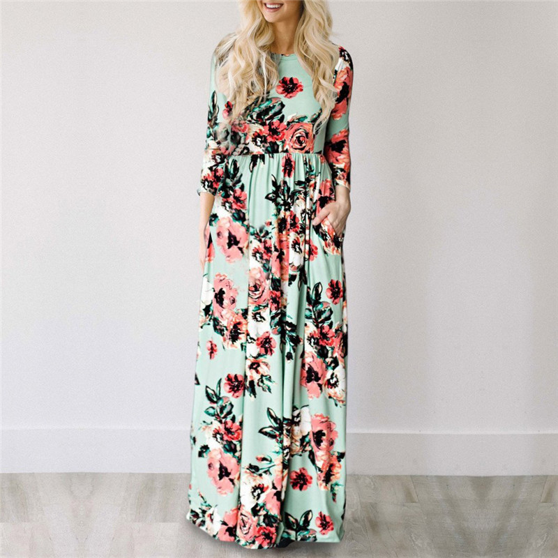 Summer Floral Bohemian Dress