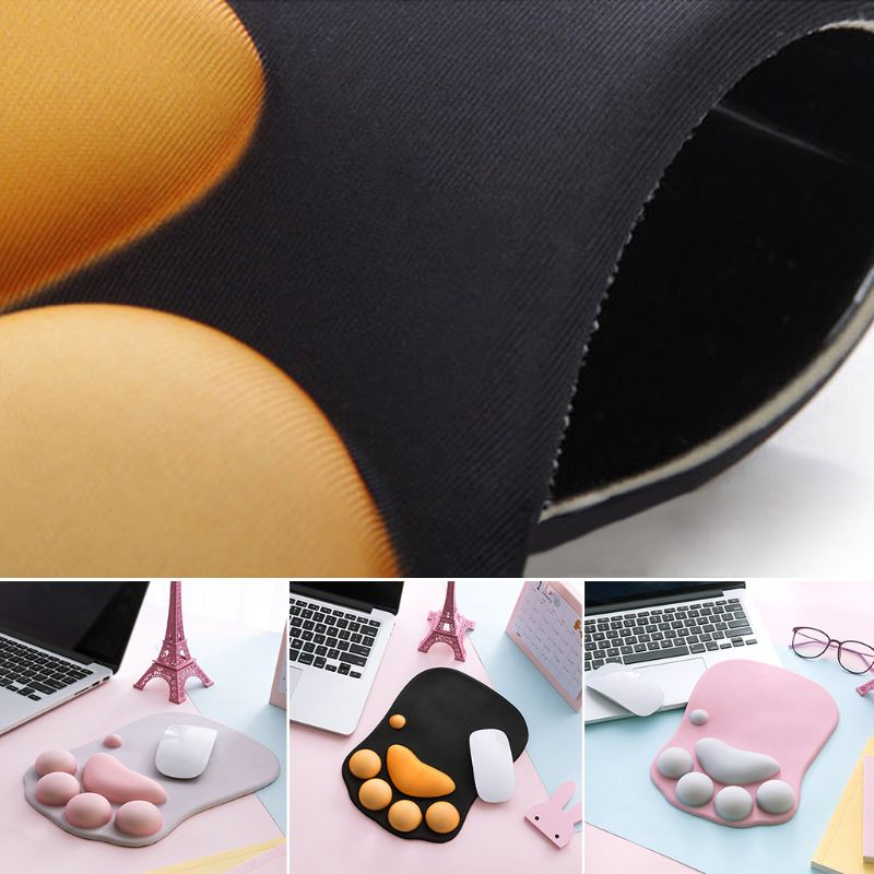 Wrist Rest Support Cat Paw Mousepad