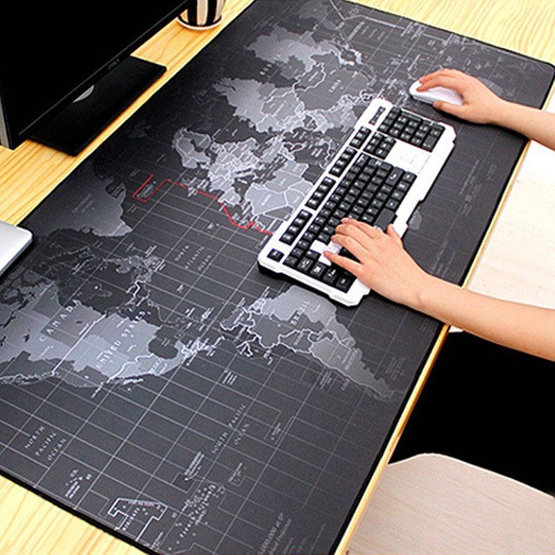 Large Anti Slip World Map Mousepad