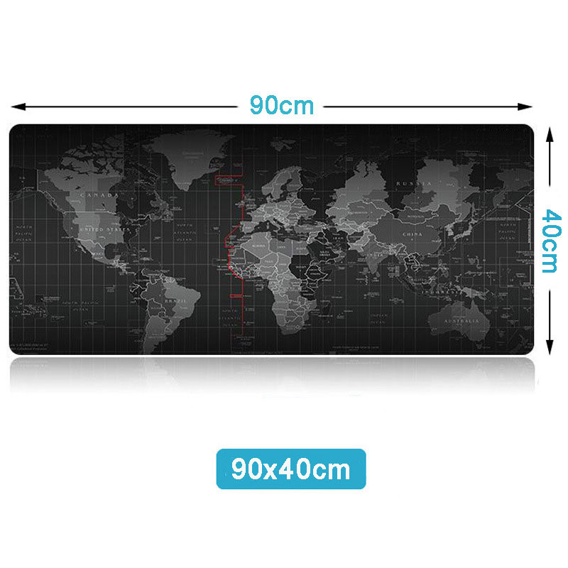 Large Anti Slip World Map Mousepad