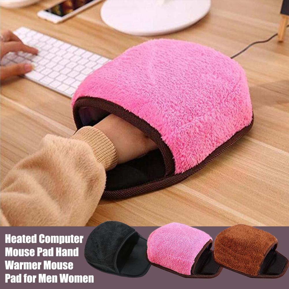 USB Heated Hand Warmer Mouse Pad with Wrist Pad