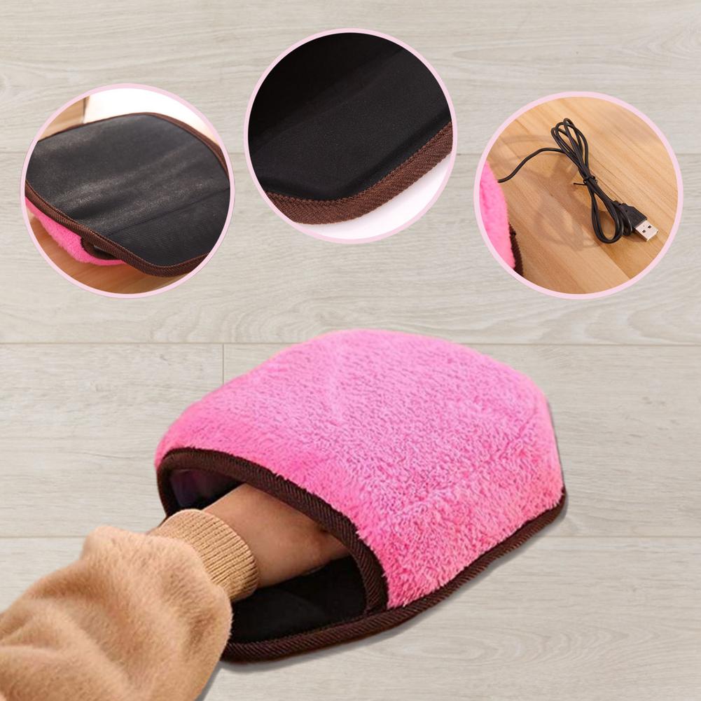 USB Heated Hand Warmer Mouse Pad with Wrist Pad