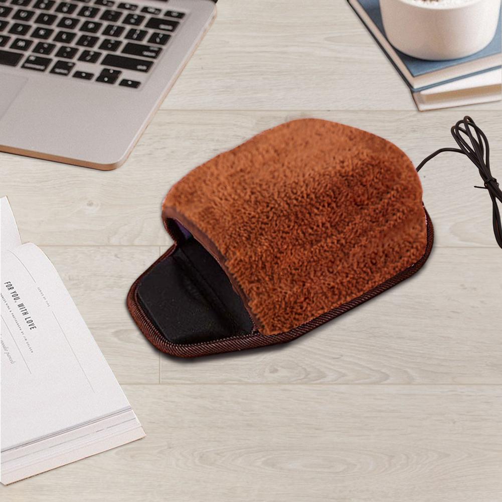 USB Heated Hand Warmer Mouse Pad with Wrist Pad