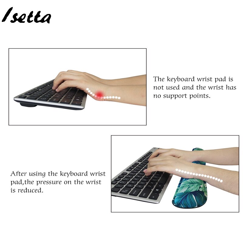 Keyboard Wrist Pad with Soft Mouse Pad