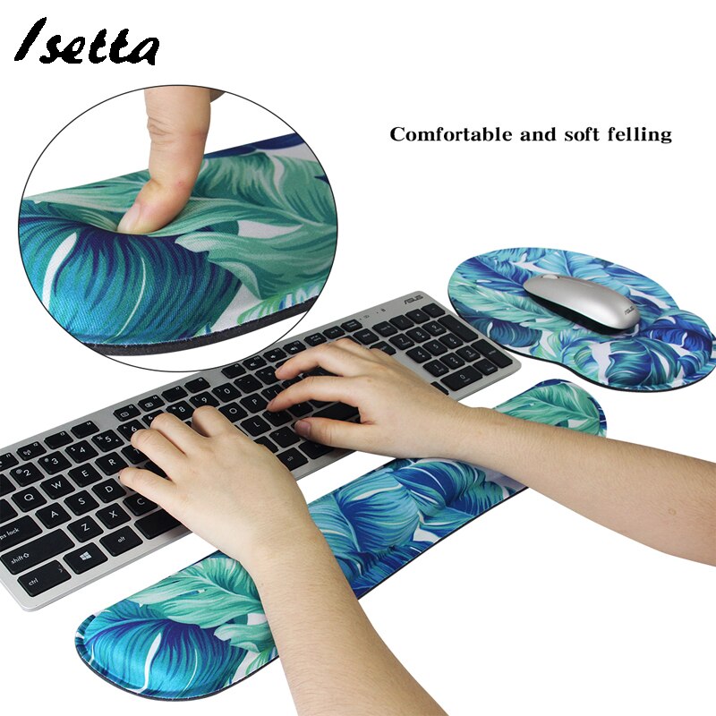 Keyboard Wrist Pad with Soft Mouse Pad