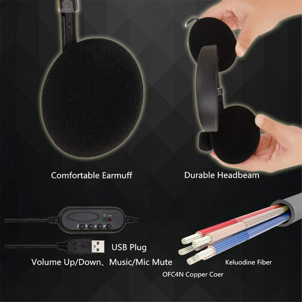 USB PC Headset with Mic